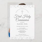 Erste Heilige Kommune Silver Stardust Foto Save The Date (Vorne/Hinten)