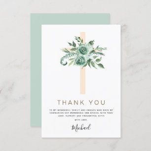 Erste heilige Kommune Vielen Dank Sage Eukalyptus  Dankeskarte