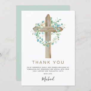 Erste heilige Kommune Vielen Dank Sage Eukalyptus  Einladung