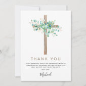 Erste heilige Kommune Vielen Dank Sage Eukalyptus Einladung (Vorderseite)