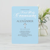 Erste Heilige Kommune Wählen Sie in IHNEN BILDFARB Einladung (Stehend Vorderseite)