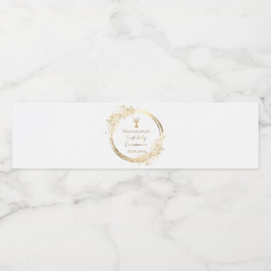 Erste Heilige Kommune Wasserflaschenetikett (Einzelnes Label)