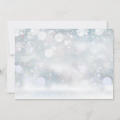 Erste heilige Kommune Winterschneeflocken Foto Dankeskarte (Rückseite)