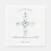 Erste heilige Kommune Zollpapier Napkins - Junge Serviette (Vorderseite)