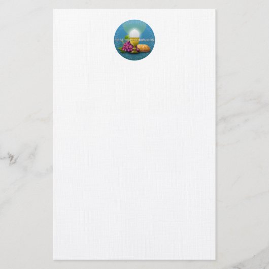 Erste Heilige Kommunion - 1 Briefpapier (Vorderseite)