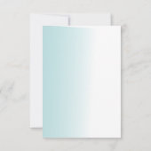 Erste heilige Kommunion Aquarellblau Splash Einladung (Rückseite)