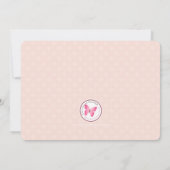 Erste Heilige Kommunion Brünett Girl Einladung (Rückseite)