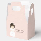 Erste Heilige Kommunion Brünett Girl Geschenkschachtel (Geöffnet)