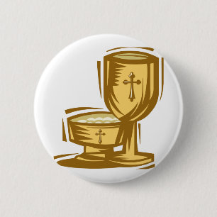 Erste heilige Kommunion Button