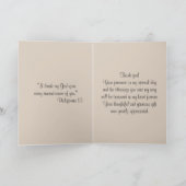 Erste heilige Kommunion Chalice Gastgeber Rose Vie Dankeskarte (Innenseite)