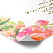 Erste heilige Kommunion Christening Party Sign Poster (Ecke)