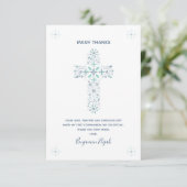 Erste heilige Kommunion danken Ihnen, - Dankeskarte (Stehend Vorderseite)