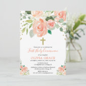 Erste heilige Kommunion der Einladung (Stehend Vorderseite)