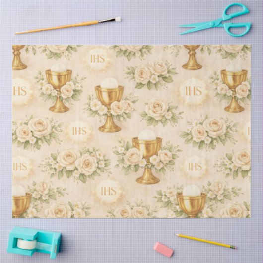 Erste heilige Kommunion Design #10 Seidenpapier (Basteln)