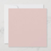 Erste Heilige Kommunion Dusty Pink Rose Einladung (Rückseite)