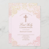 Erste Heilige Kommunion Einladung (Vorne/Hinten)