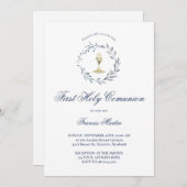 Erste Heilige Kommunion Einladung (Vorne/Hinten)