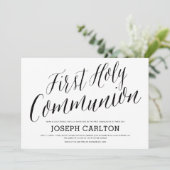 Erste heilige Kommunion Einladung (Stehend Vorderseite)