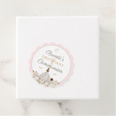Erste Heilige Kommunion Elegant Rosa Gefälligkeits Geschenkanhänger (Beispiel)
