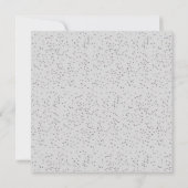 Erste Heilige Kommunion Elegant Silver Stardust Einladung (Rückseite)