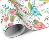 Erste Heilige Kommunion Floral | Schleifpapier Geschenkpapier (Rolleneckpunkt)