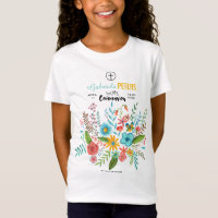 Erste heilige Kommunion Florale Kinder | T-Shirt