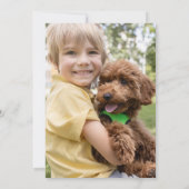 Erste Heilige Kommunion Foto Eukalyptus Wreath Einladung (Rückseite)