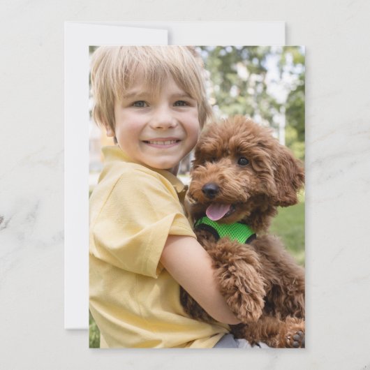 Erste Heilige Kommunion Foto Eukalyptus Wreath Einladung (Rückseite)