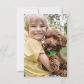 Erste Heilige Kommunion Foto Eukalyptus Wreath Einladung (Rückseite)