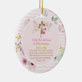 Erste Heilige Kommunion FOTO Gift Grils Pink Blume Keramik Ornament (Rechts)