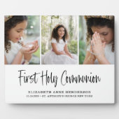 Erste Heilige Kommunion FotoCollage Fotoplatte (Vorderseite)