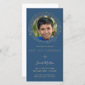Erste heilige Kommunion-Fotokarte - Einladung, Jun (Vorne/Hinten)