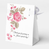 Erste Heilige Kommunion Girls Traditionelle Rose Geschenkschachtel (Rückseite)