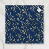 Erste heilige Kommunion Gold Cross Blue Geschenkanhänger (Rückseite)