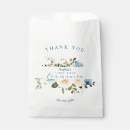 Erste Heilige Kommunion Grüne Elfenbein Blauer Blu Geschenktütchen