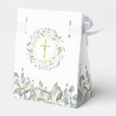 Erste Heilige Kommunion Grünfoliage Geschenkschachtel (Rückseite)