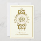 Erste Heilige Kommunion Jesus Eucharist Karte (Vorderseite)