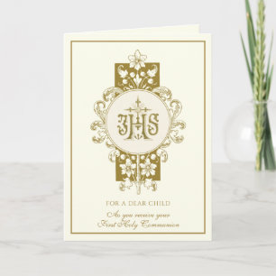 Erste heilige Kommunion Jesus Eucharistie Karte