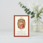 Erste heilige Kommunion Jesus Gebet Heilig Visitenkarte (Stehend Vorderseite)