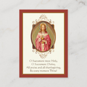 Erste heilige Kommunion Jesus Gebet Heilige  Visitenkarte