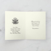 Erste Heilige Kommunion Johannes Paul II Eucharist Karte (Innenseite)