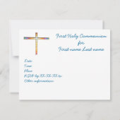 - Erste Heilige Kommunion (Junge) - einladen Einladung (Rückseite)