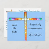 - Erste Heilige Kommunion (Junge) - einladen Einladung (Vorne/Hinten)