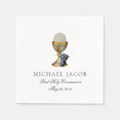 Erste Heilige Kommunion Katholische Kirche Gastgeb Serviette (Vorderseite)