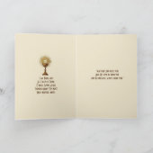 Erste Heilige Kommunion Katholische Tradition Karte (Innenseite)