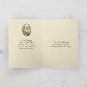 Erste Heilige Kommunion Katholische Tradition Karte (Innenseite)