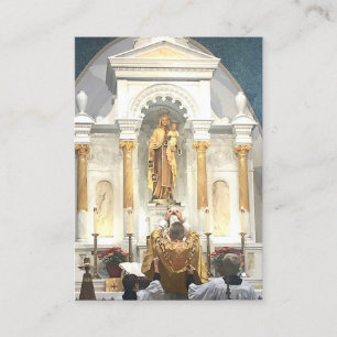 Erste heilige Kommunion Mount Carmel Religiös Heil Visitenkarte