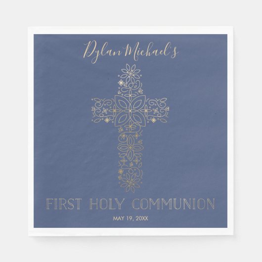 Erste Heilige Kommunion Neapel - Gebrauchtwaren Serviette (Vorderseite)