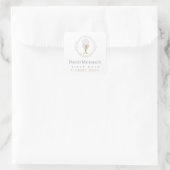 Erste heilige Kommunion Quadratischer Aufkleber (Tasche)