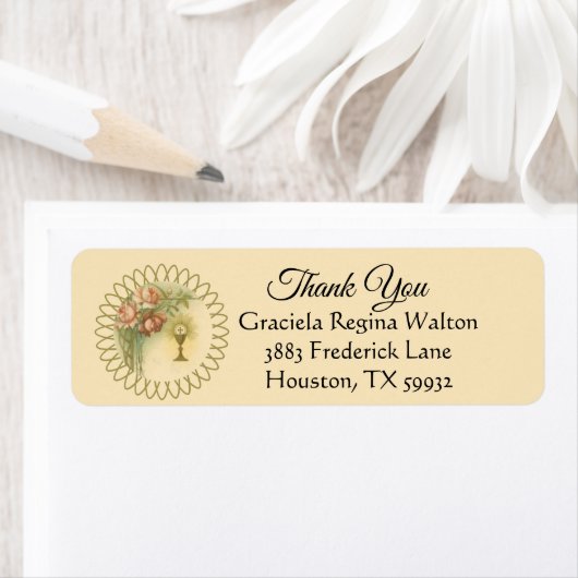 Erste heilige Kommunion Rose Danke (Insitu)